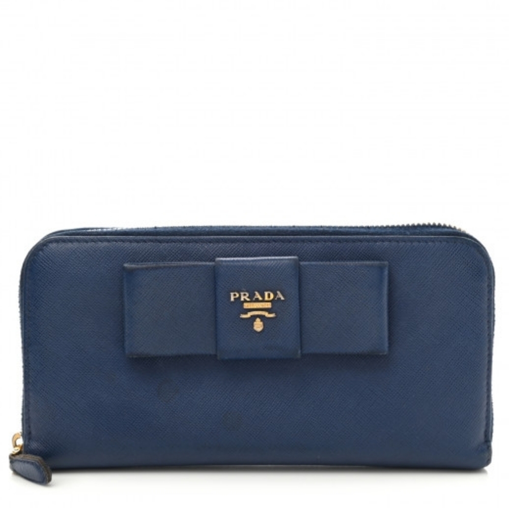 Prada Saffiano Fiocco Bow Wallet